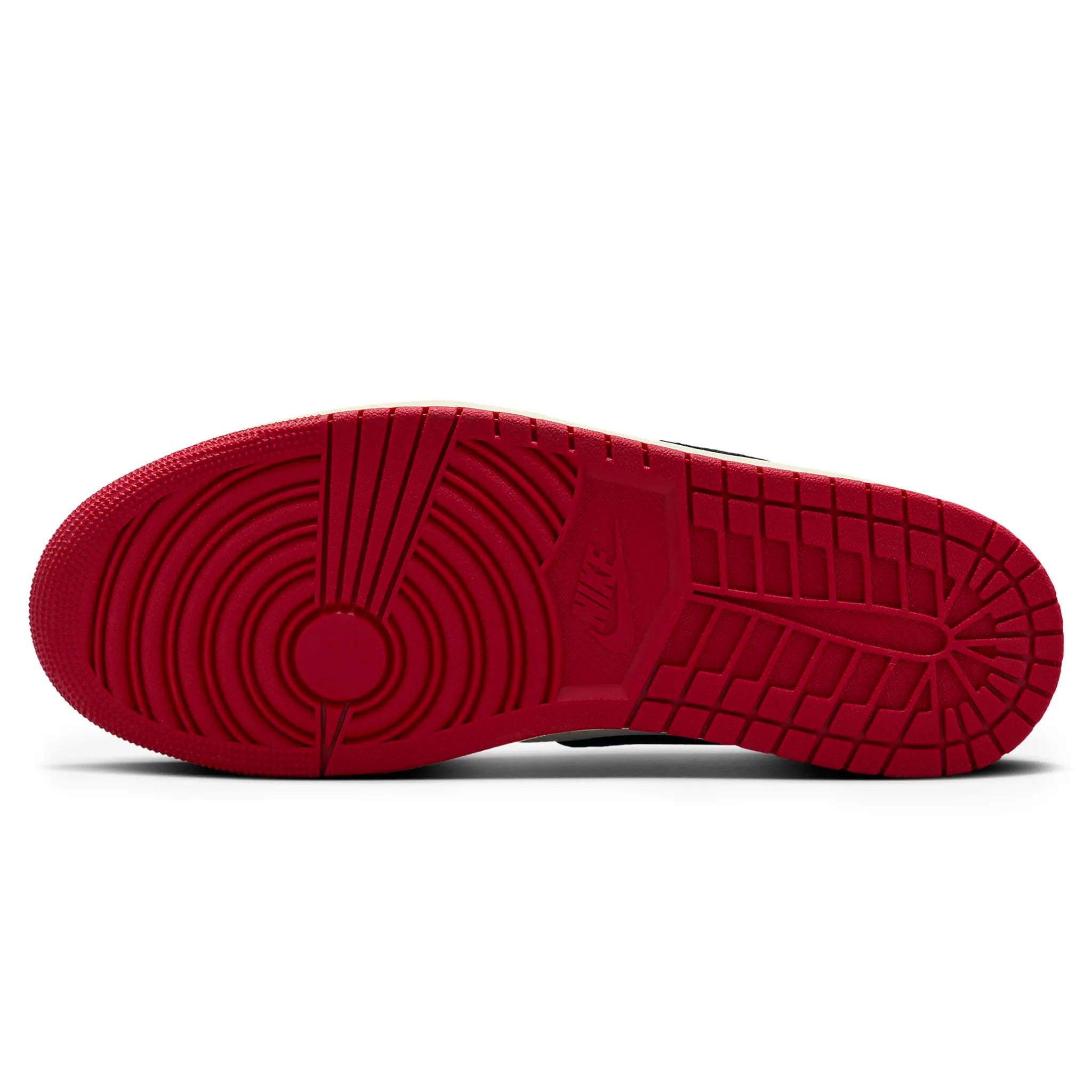 Sole view of Air Jordan 1 Retro Low OG x Trophy Room Rookie Card Away